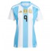 Argentinien Julian Alvarez #9 Replik Heimtrikot Damen Copa America 2024 Kurzarm